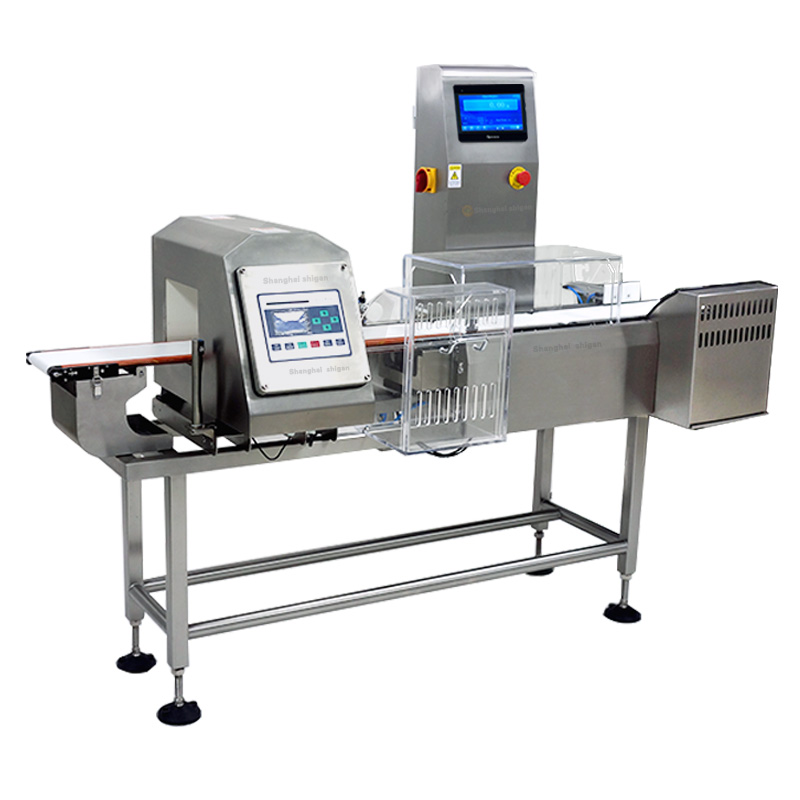 Seafood Checkweigher with Metal Detector Combo