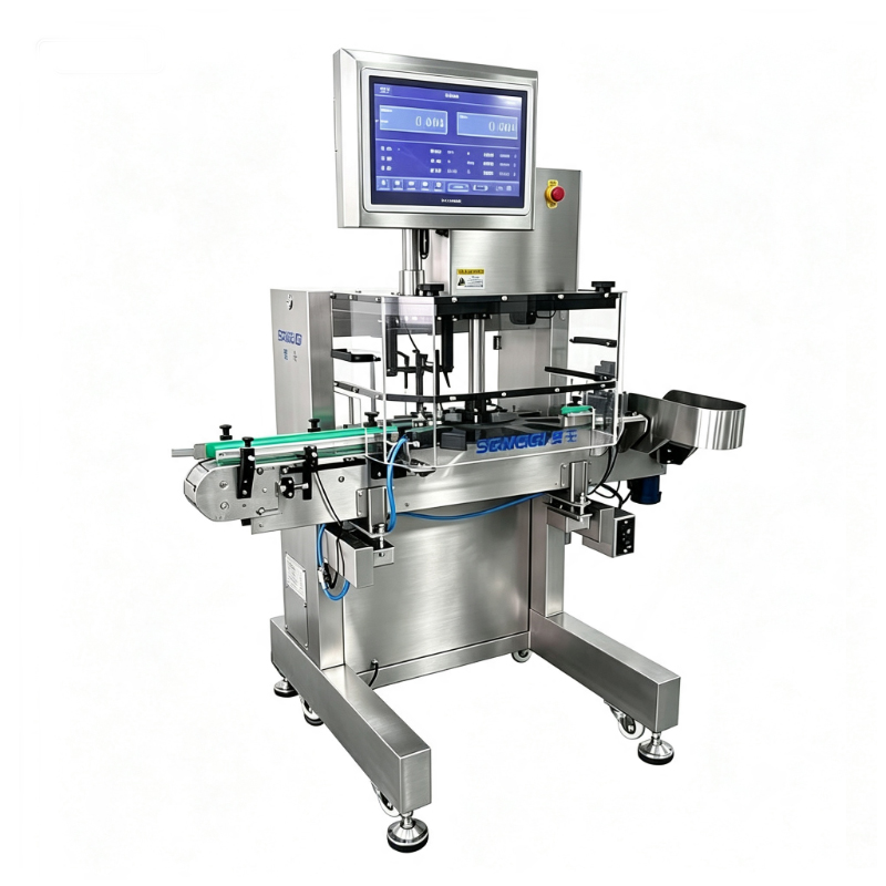 Inline Rotary Checkweigher for Supplement Bottles