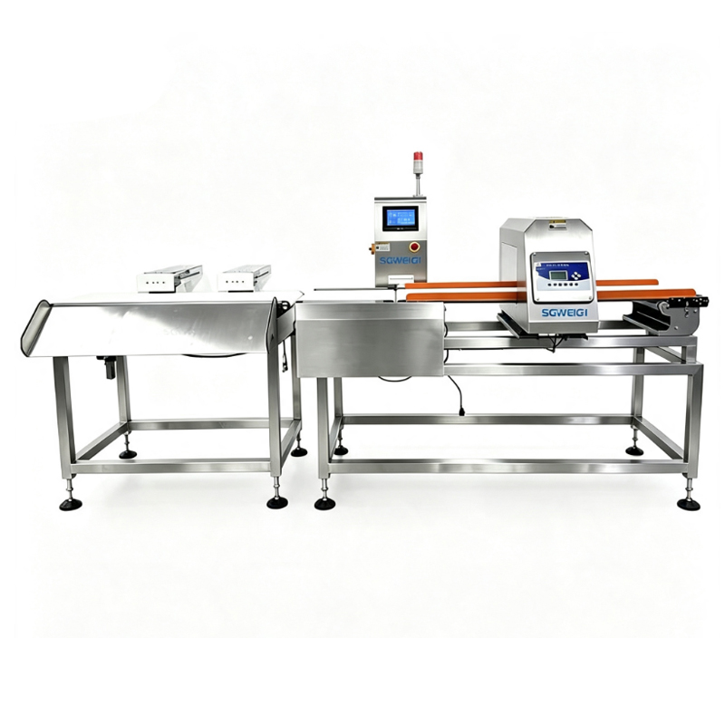 Automatic Checkweigher & Metal Detector for Salad Bag