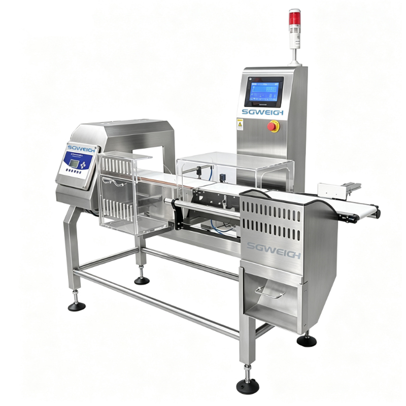 Combined Checkweigher and Metal Detector For Production Line